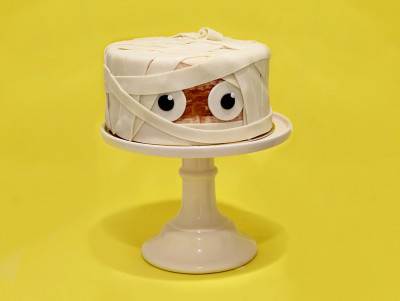 Gateau momie, gateau à theme et gateau d'halloween de la patisserie Chez Bogato