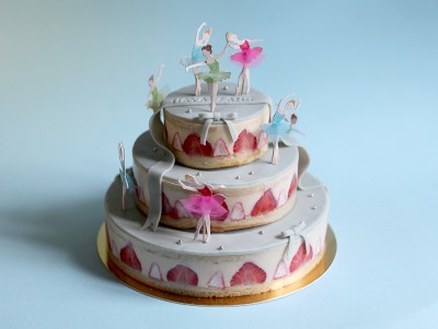 Gâteau Ballet Bleu, Gâteau danse, Gâteau ballerine, gâteau à thème pâtisserie Paris.