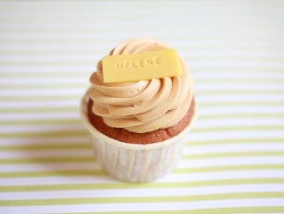Chez Bogato - Pâtisserie Paris -Cupcake Prénom & Caramel